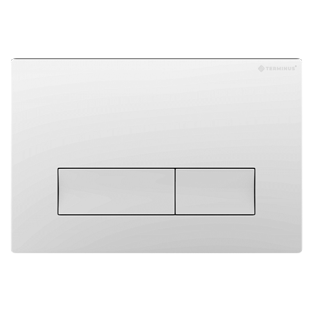 Клавиша смыва для инсталляции Terminus Classic кнопка прямоугольник цвет белый Сочи - фото 1